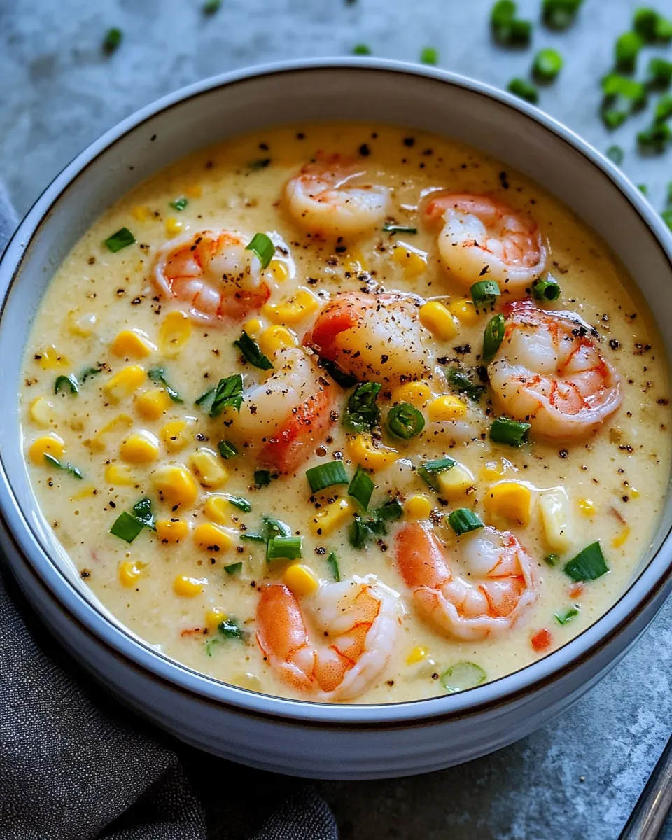 Classic Sweet Corn and Shrimp Chowder image