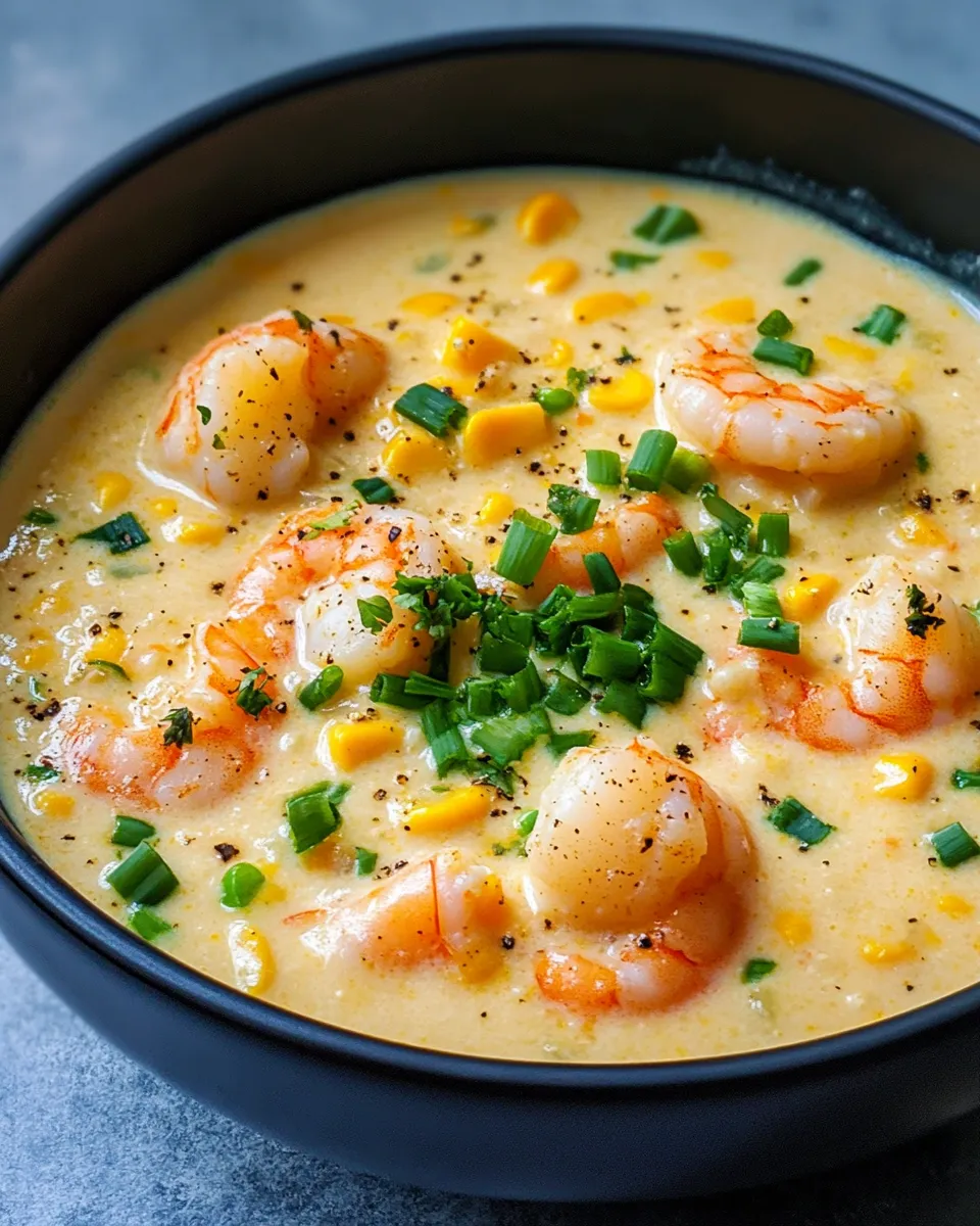 Easy Sweet Corn and Shrimp Chowder recipe photo