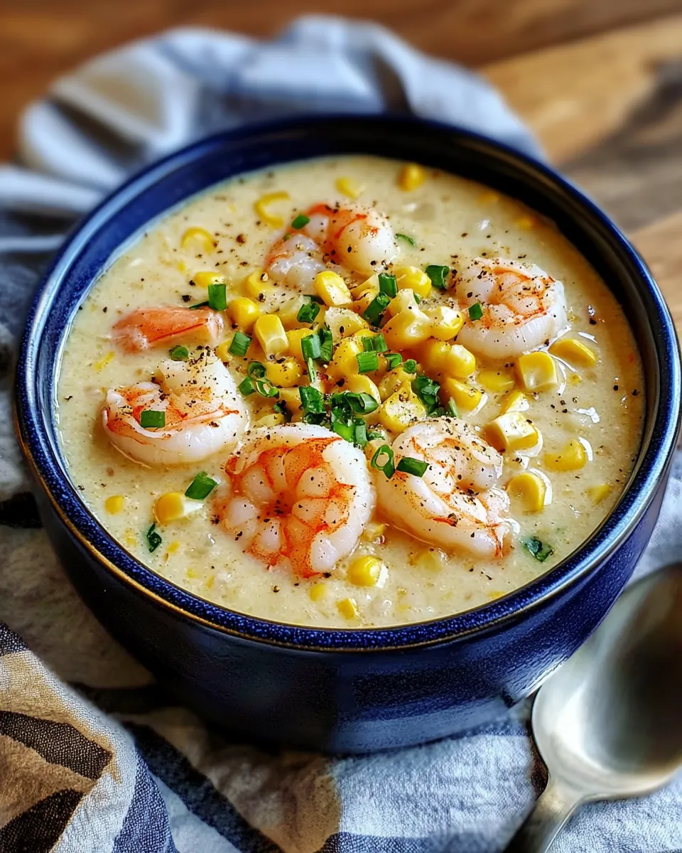 Delicious Sweet Corn and Shrimp Chowder dish photo