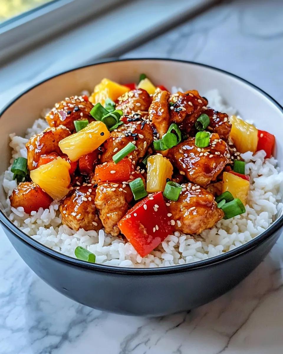 Classic Sweet and Sour Chicken Rice Bowls image
