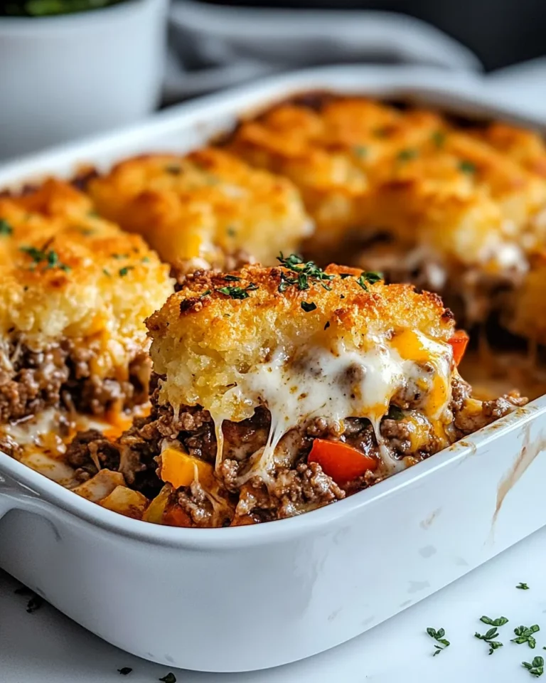 Homemade Tater Tot Casserole with Ground Beef recipe photo