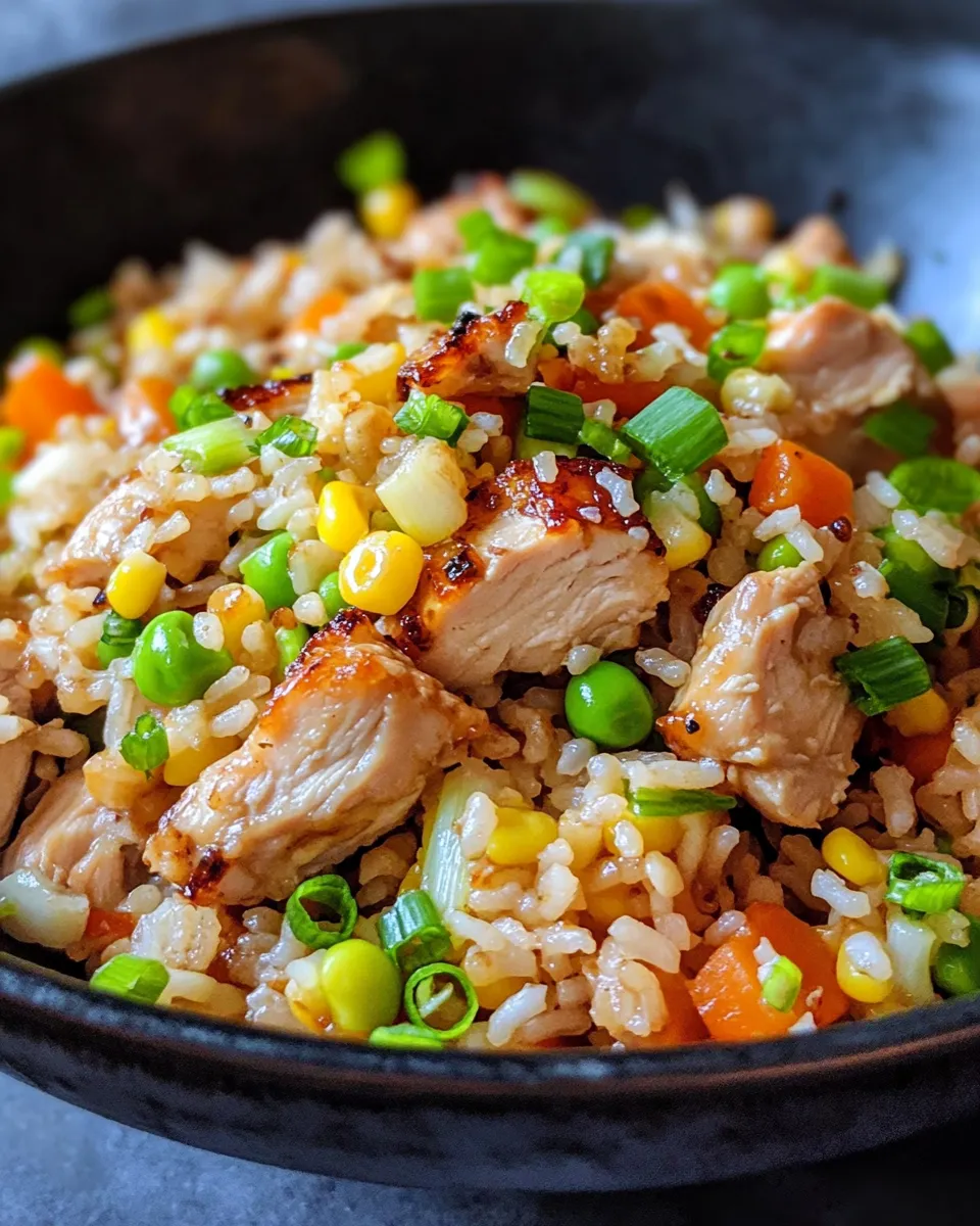 Classic Teriyaki Chicken Fried Rice dish photo