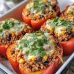 Homemade Turkey Chorizo Stuffed Peppers photo