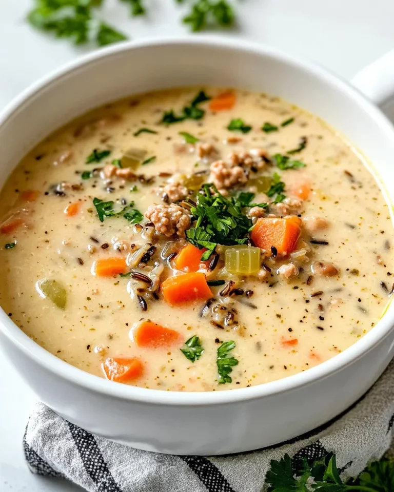 Homemade Turkey and Wild Rice Soup recipe photo