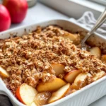 Homemade Warm Apple Crisp with Oats photo