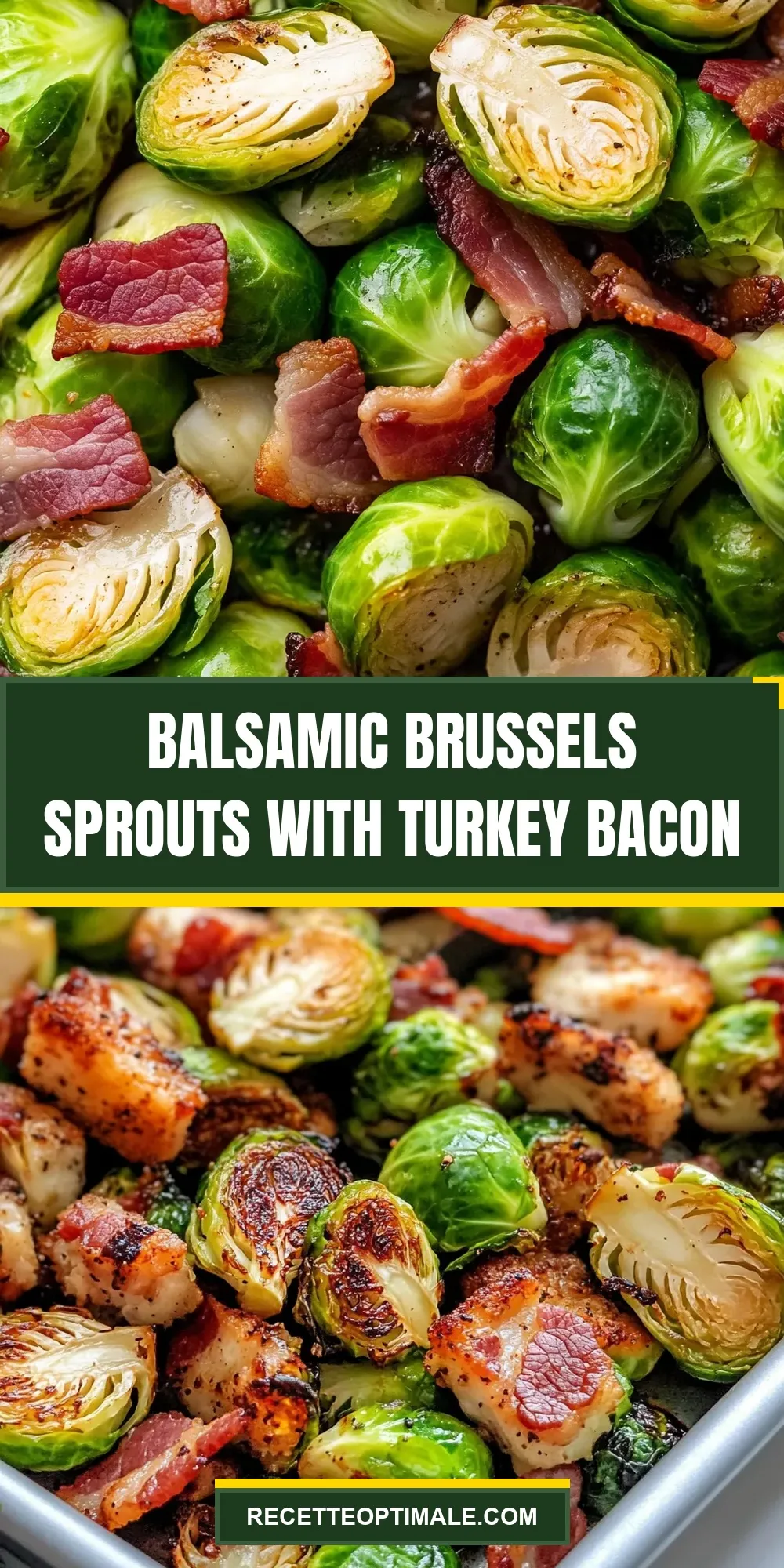 Easy Balsamic Brussels Sprouts With Turkey Bacon Recipe