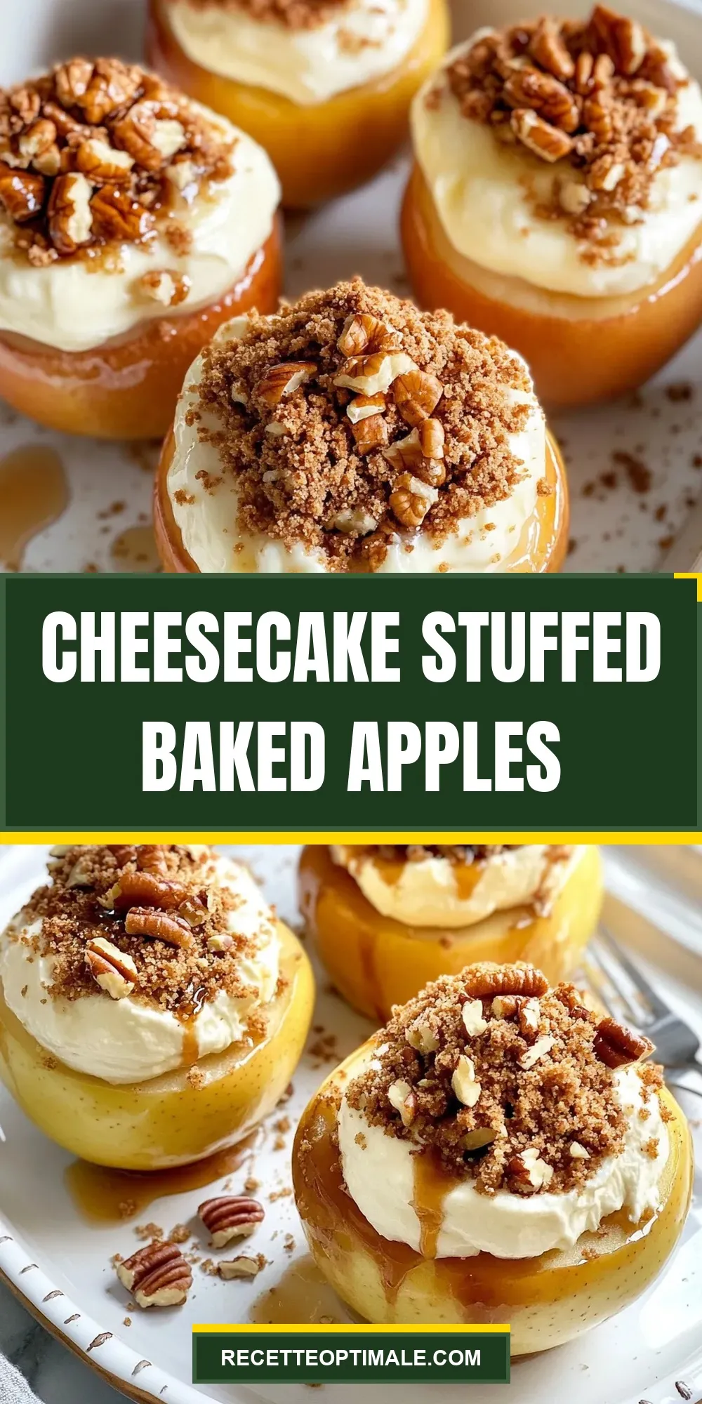 Cheesecake Stuffed Baked Apples (Homemade & Delicious)