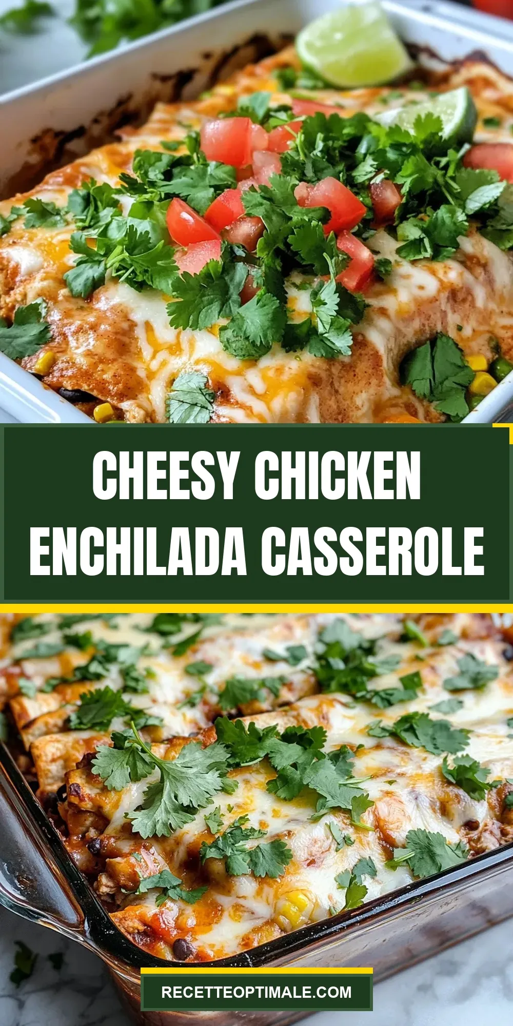 Cheesy Chicken Enchilada Casserole Recipe