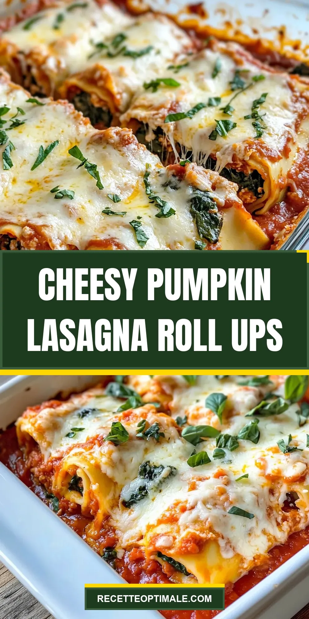 Easy Cheesy Pumpkin Lasagna Roll Ups Recipe