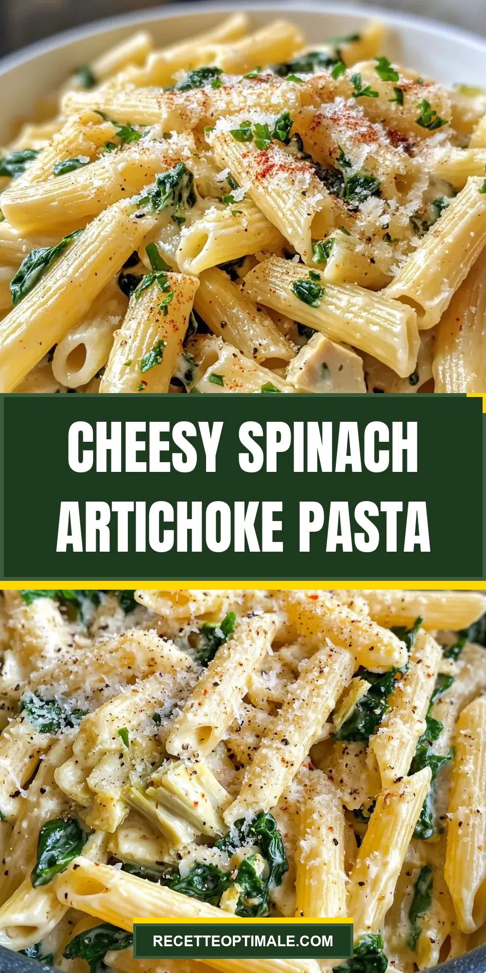 How To Make Amazing Cheesy Spinach Artichoke Pasta