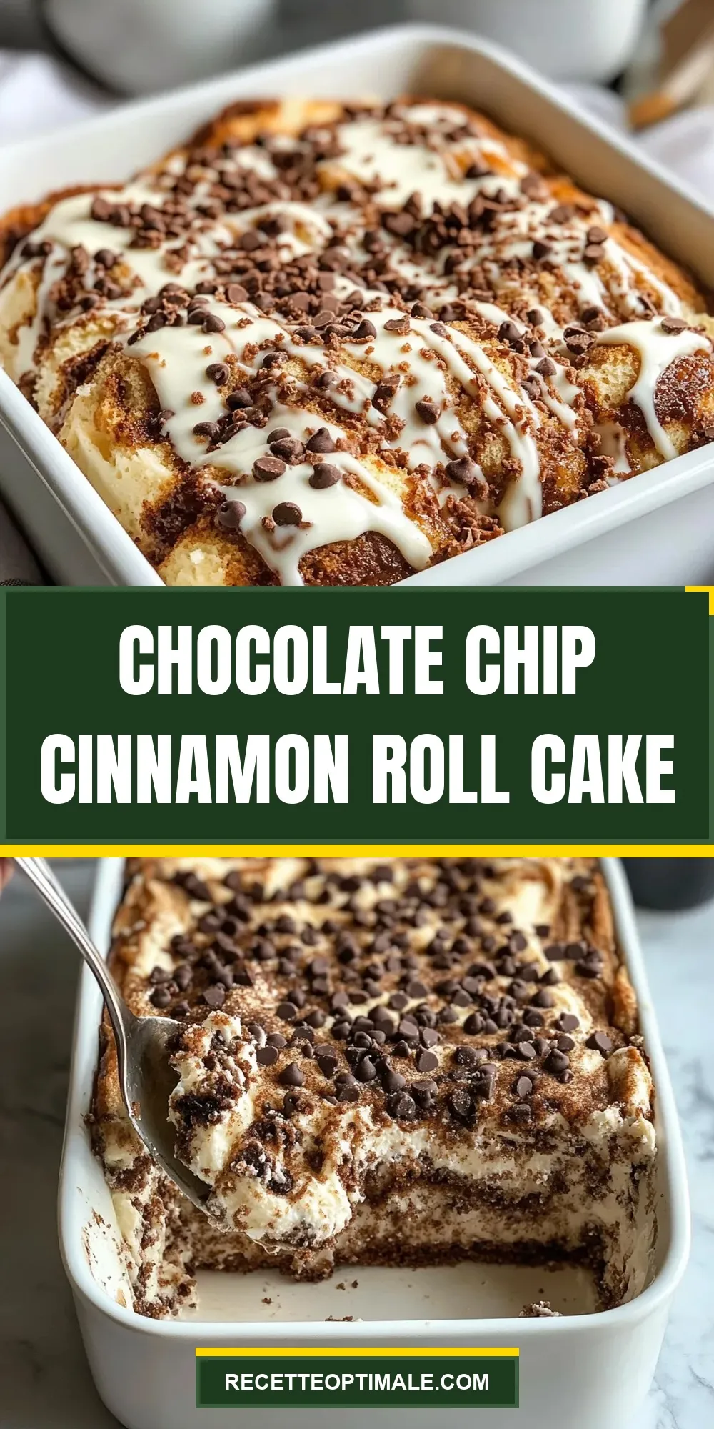 How To Make Perfect Chocolate Chip Cinnamon Roll Cake