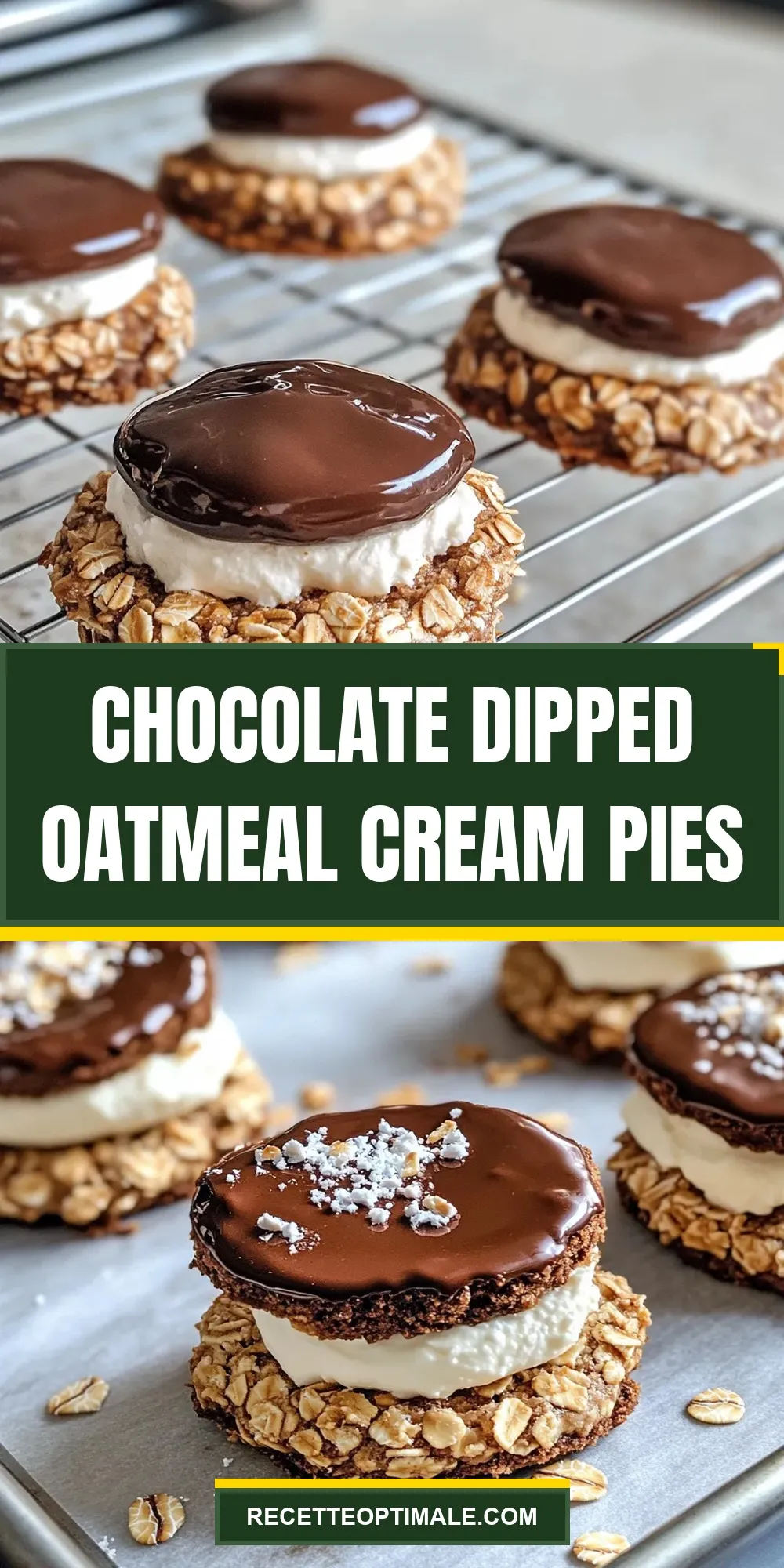 How To Make Tasty Chocolate Dipped Oatmeal Cream Pies