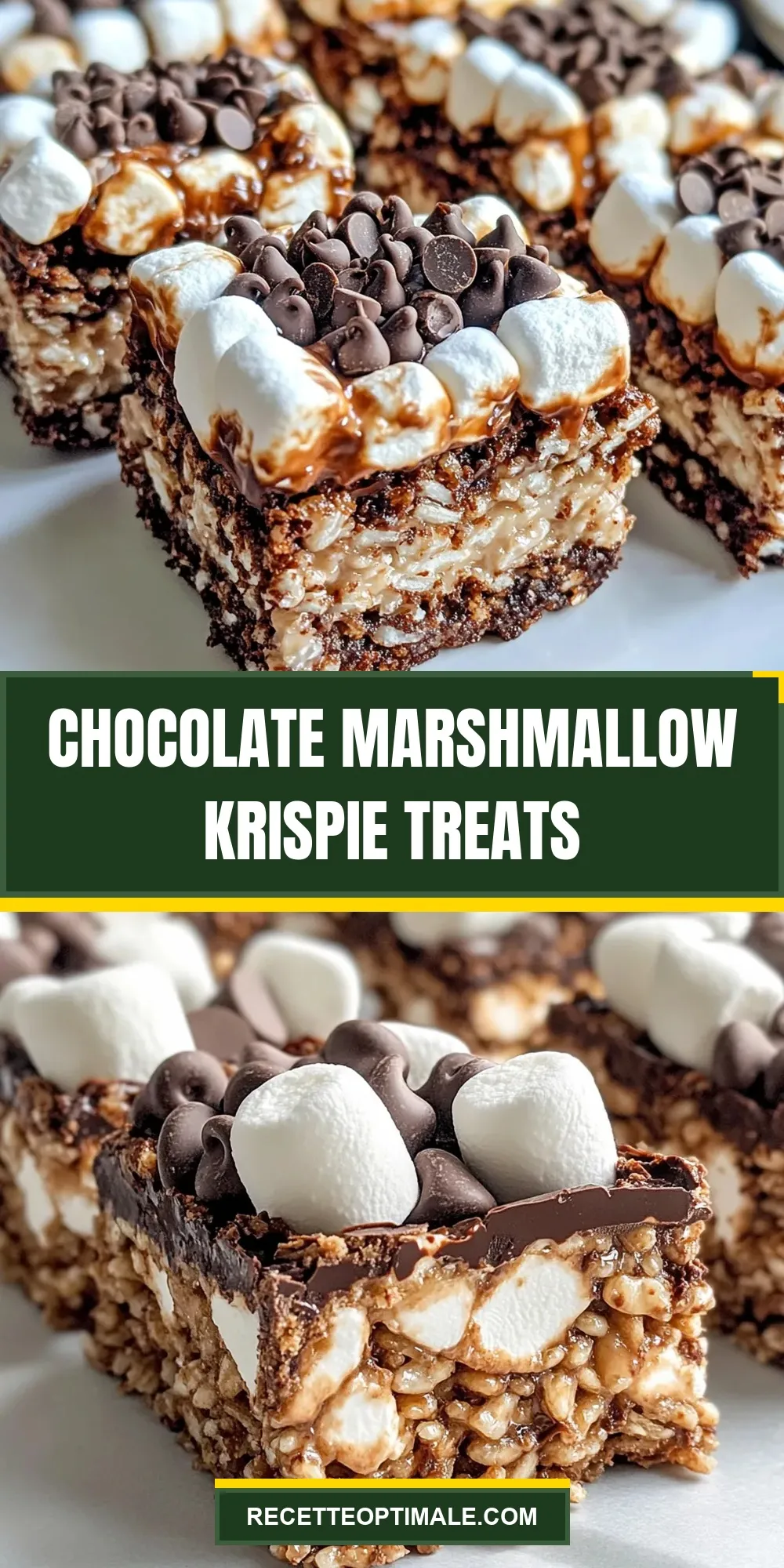 Healthy Chocolate Marshmallow Krispie Treats