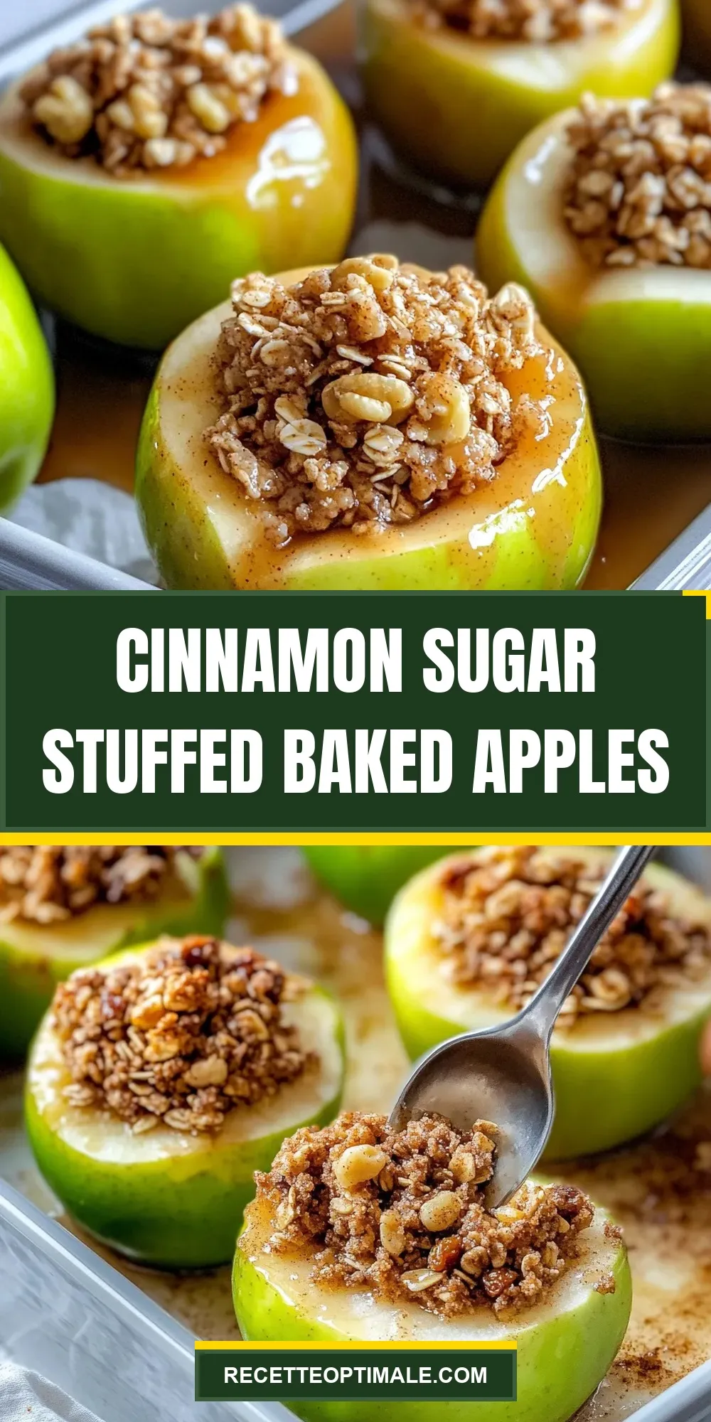 Fresh Cinnamon Sugar Stuffed Baked Apples