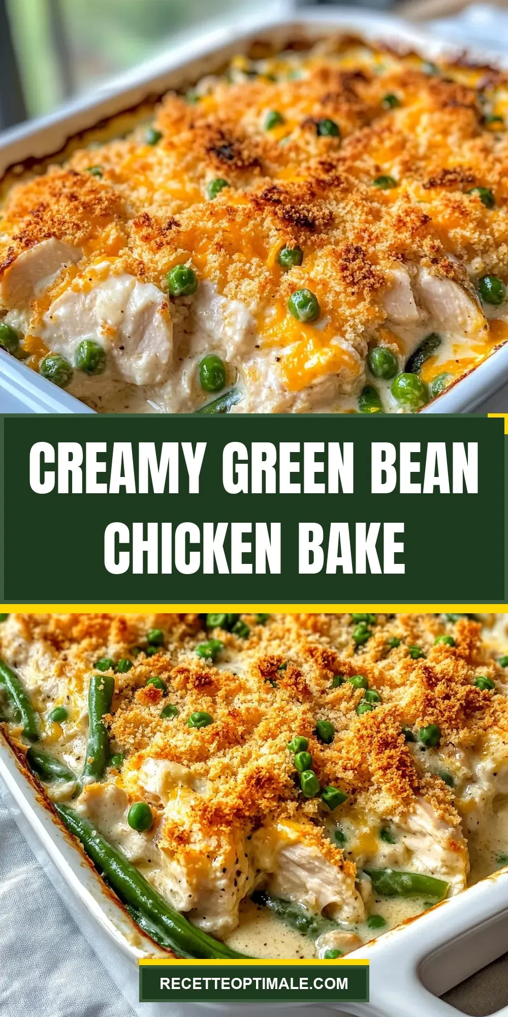 Creamy Green Bean Chicken Bake (Delicious & Delicious)