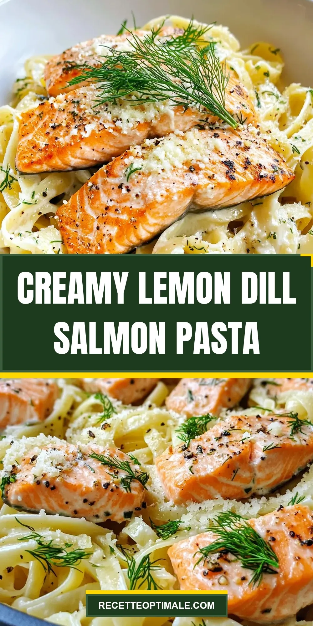 Creamy Lemon Dill Salmon Pasta Recipe