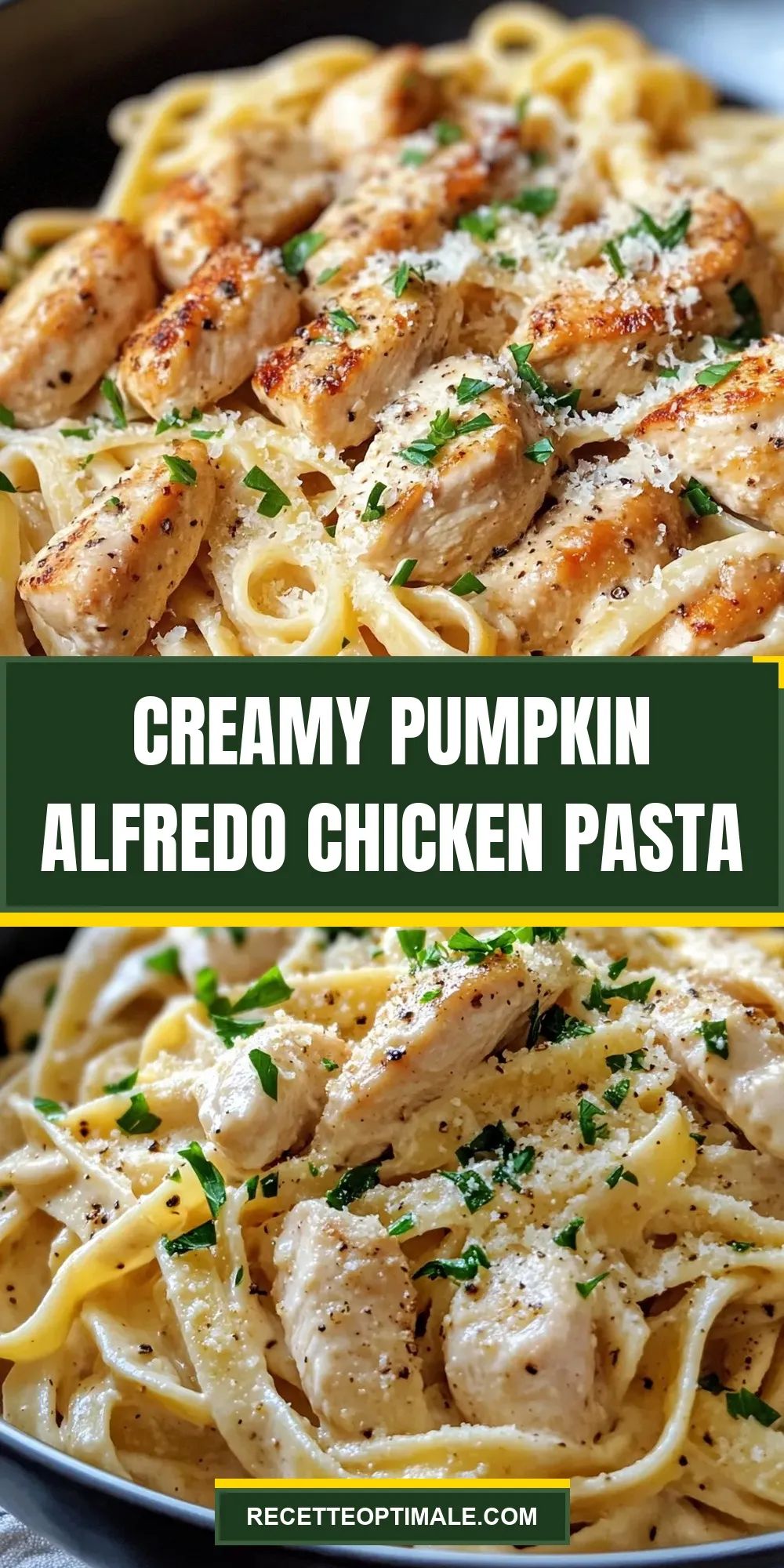 Easy Creamy Pumpkin Alfredo Chicken Pasta Recipe