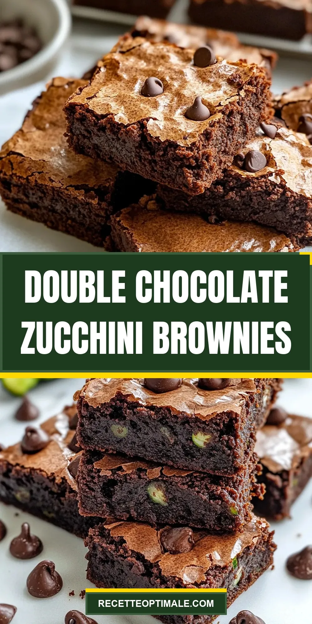 Double Chocolate Zucchini Brownies Recipe