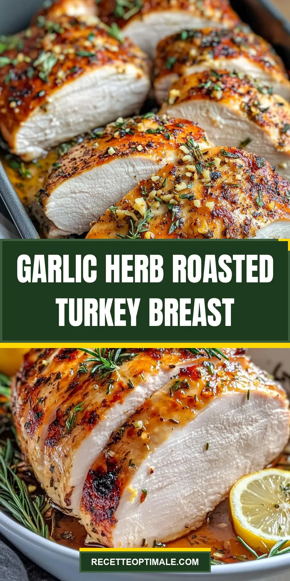 Simple Garlic Herb Roasted Turkey Breast