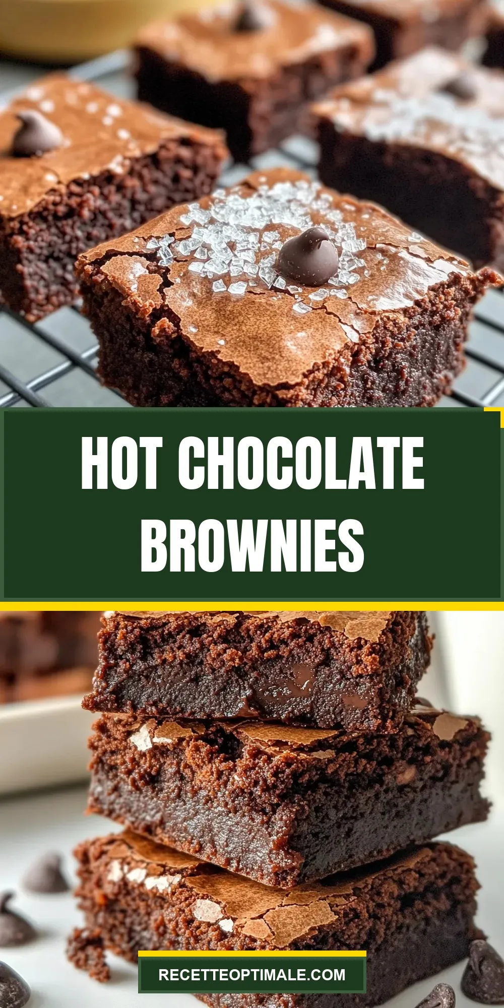 Hot Chocolate Brownies (Healthy & Delicious)