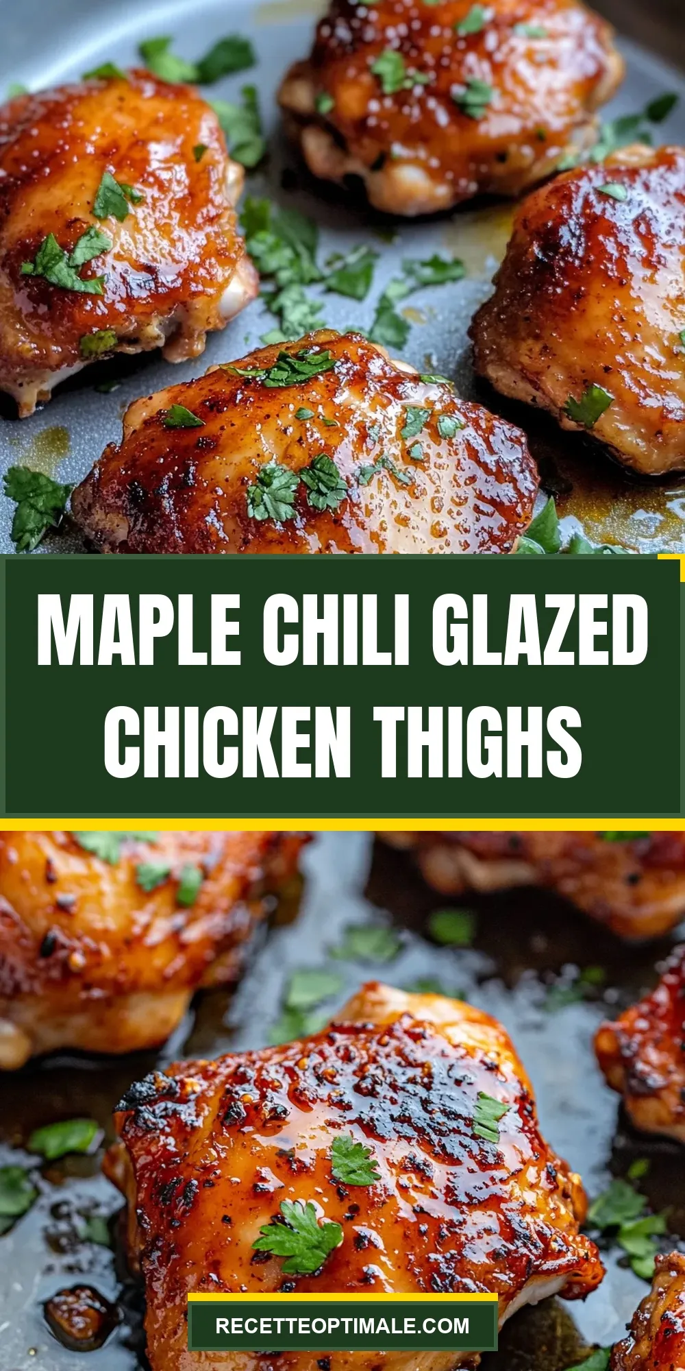 Maple Chili Glazed Chicken Thighs Recipe