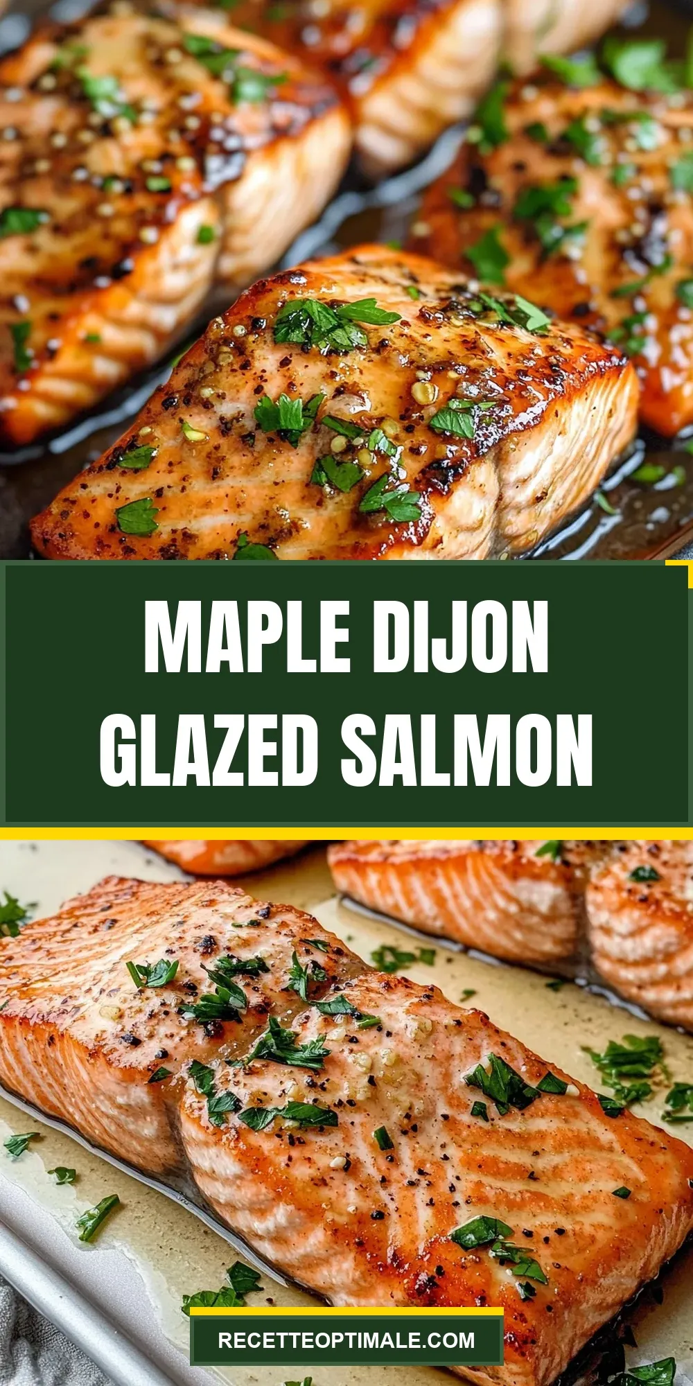 The Best Maple Dijon Glazed Salmon Ever