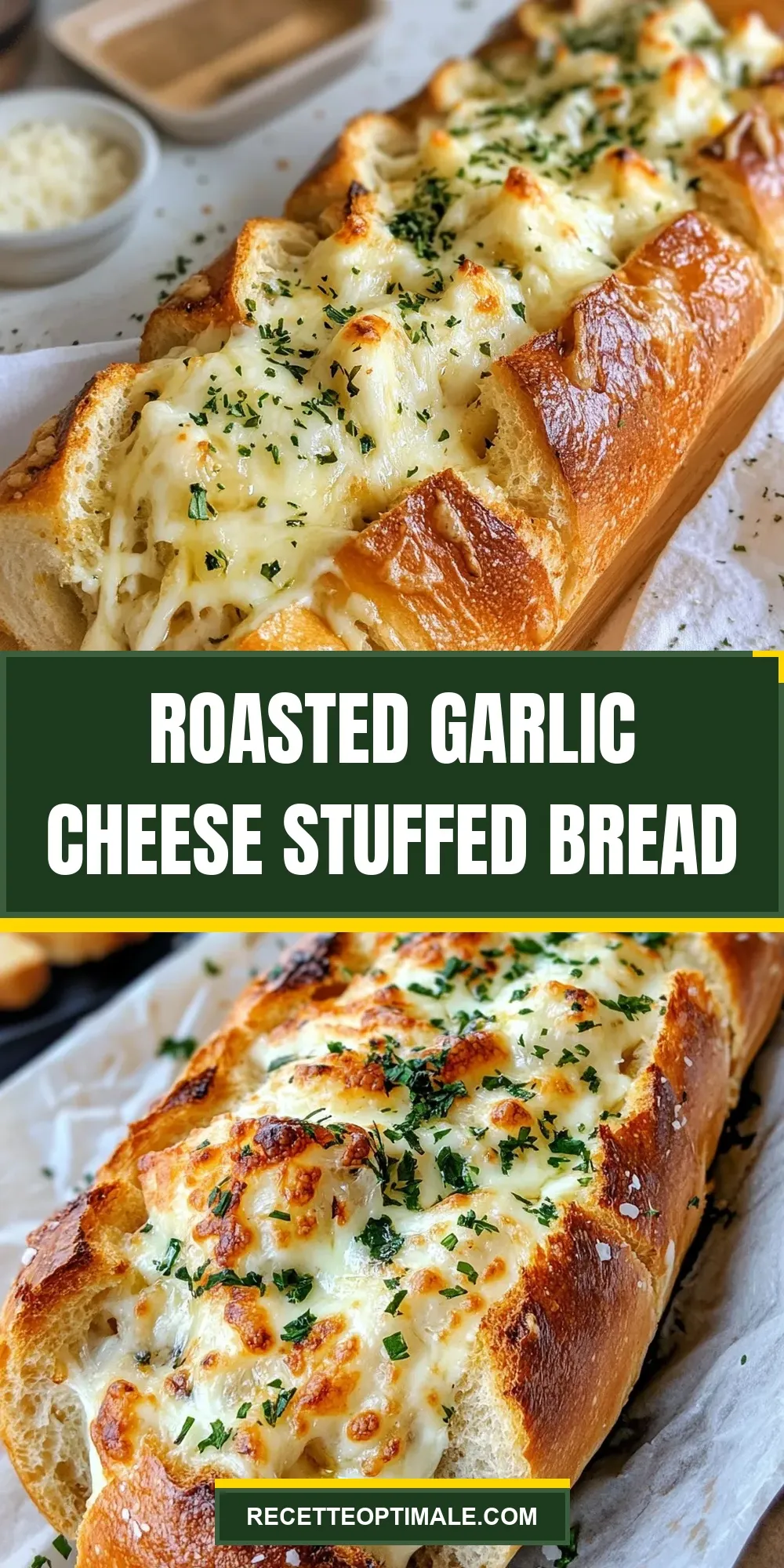 How To Make The Best Roasted Garlic Cheese Stuffed Bread