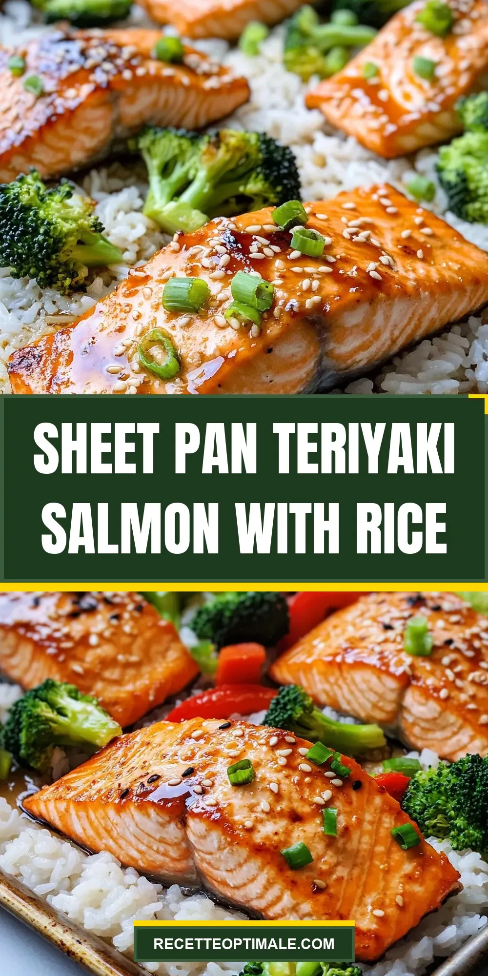 Sheet Pan Teriyaki Salmon With Rice Recipe