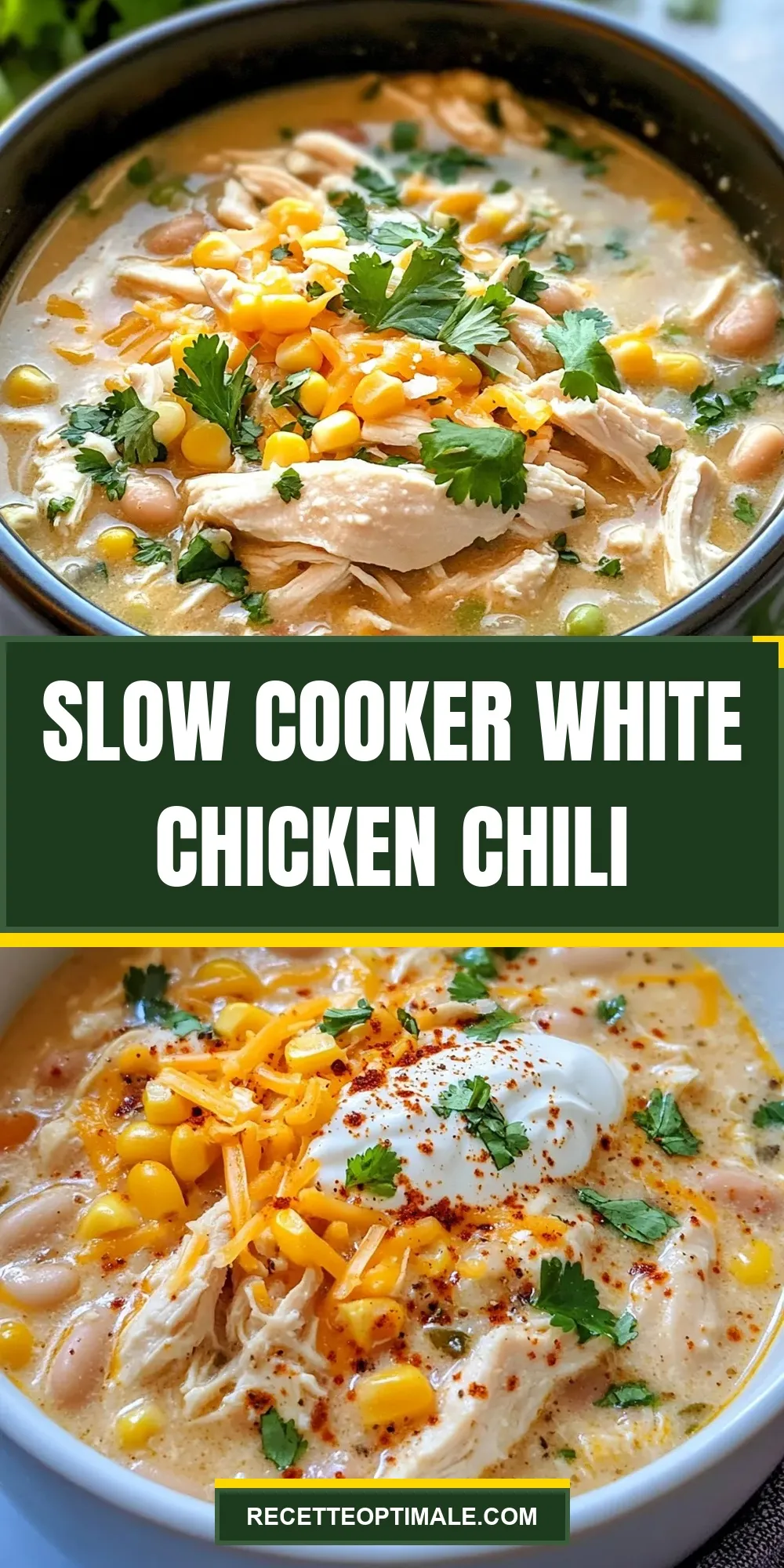 Healthy Slow Cooker White Chicken Chili