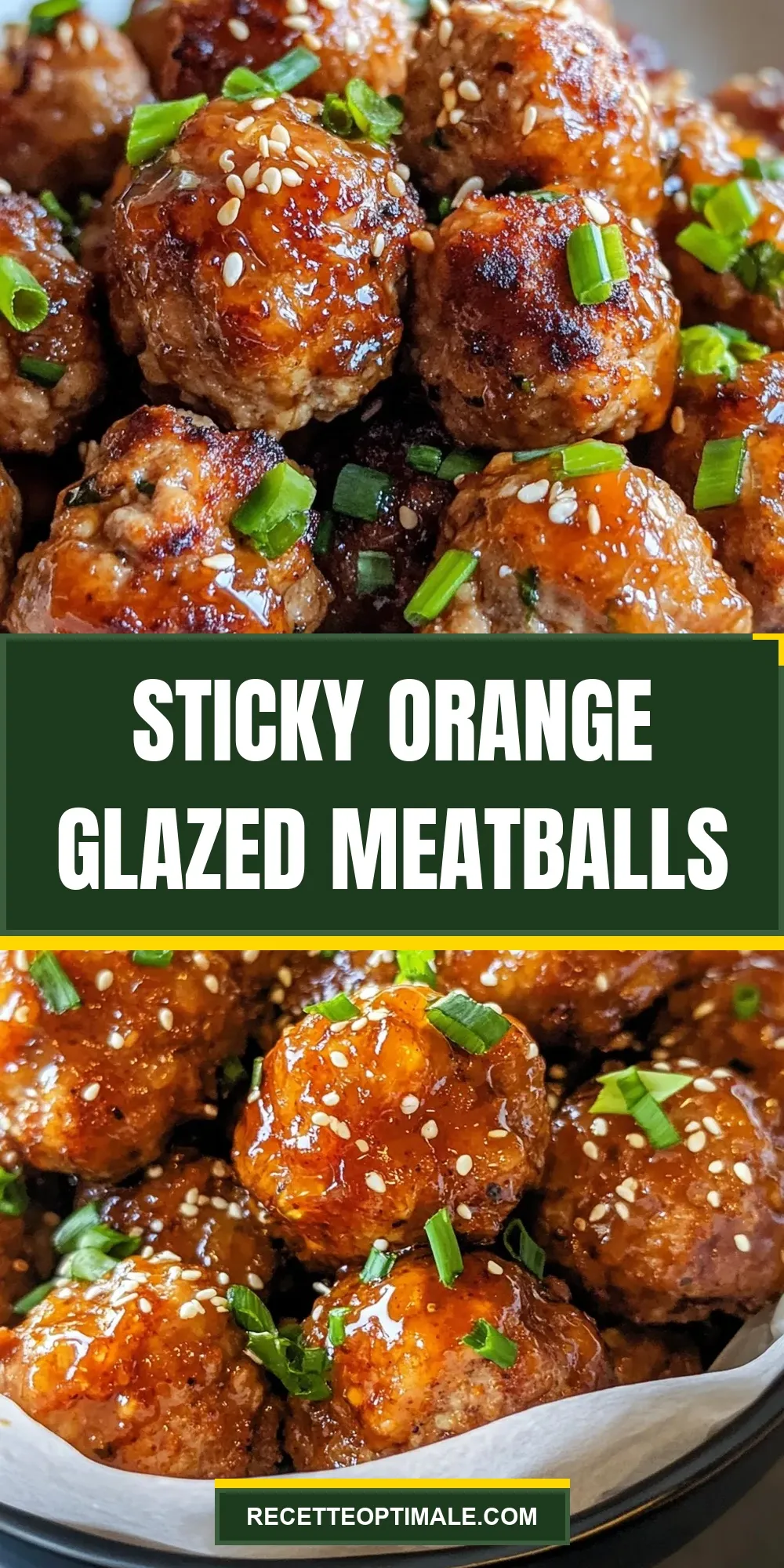 Easy Sticky Orange Glazed Meatballs Recipe