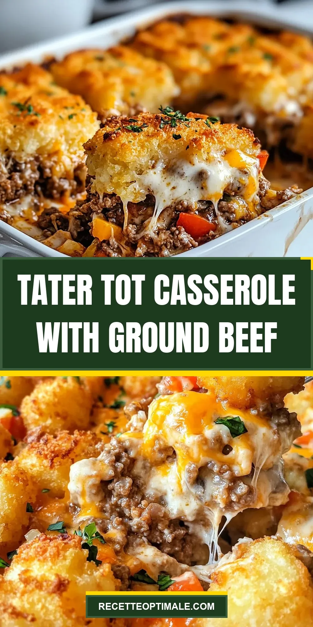 Homemade Tater Tot Casserole With Ground Beef