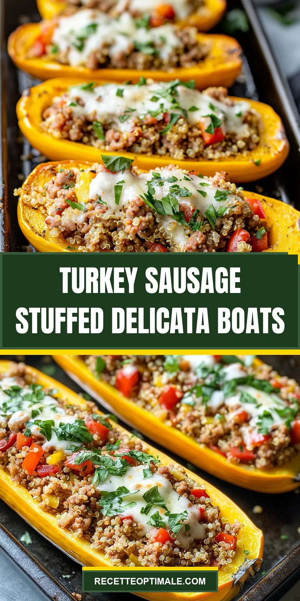 How To Make Savory Turkey Sausage Stuffed Delicata Boats