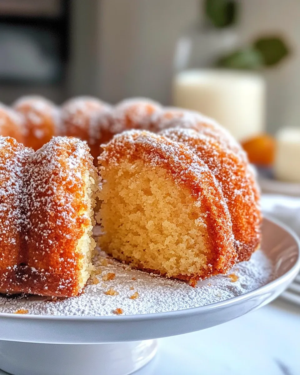 Easy Apple Cider Donut Cake food shot