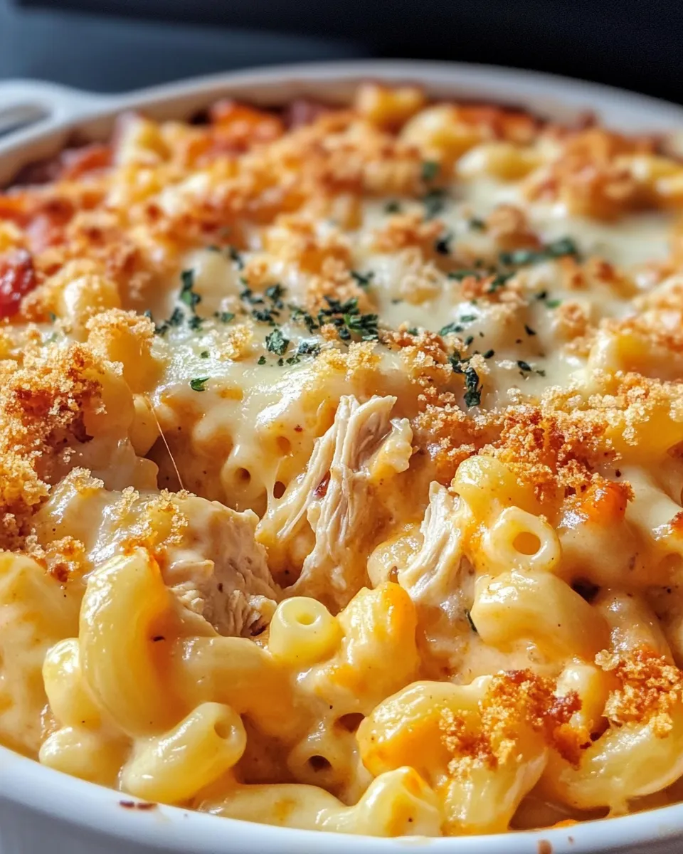 Classic BBQ Chicken Mac And Cheese dish photo