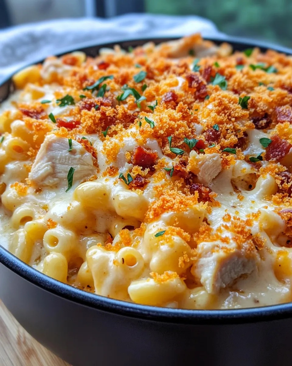 Easy BBQ Chicken Mac And Cheese recipe image