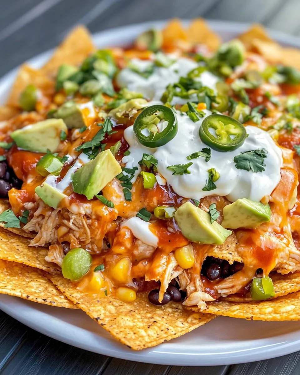 Classic BBQ Chicken Sheet-Pan Nachos image