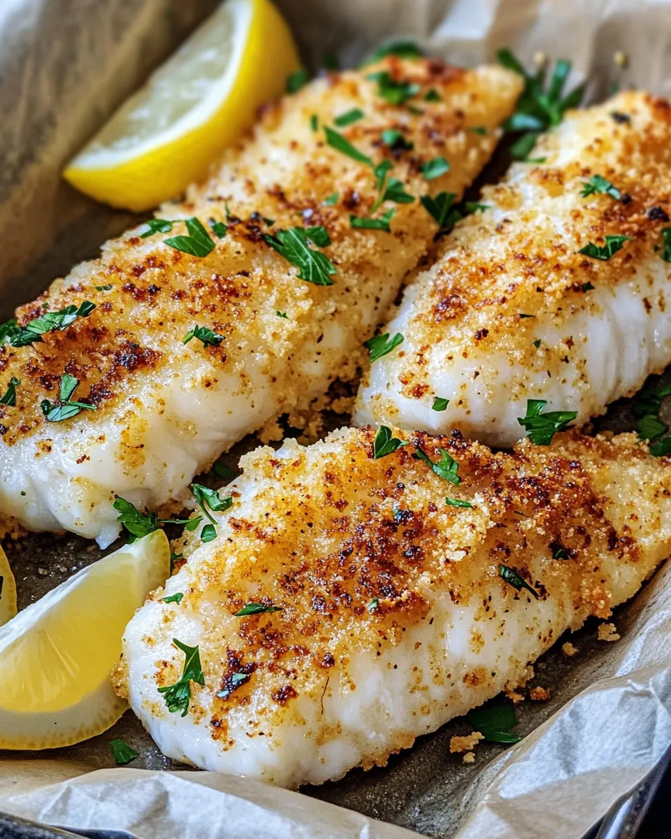 Classic Baked Parmesan Crusted Cod image
