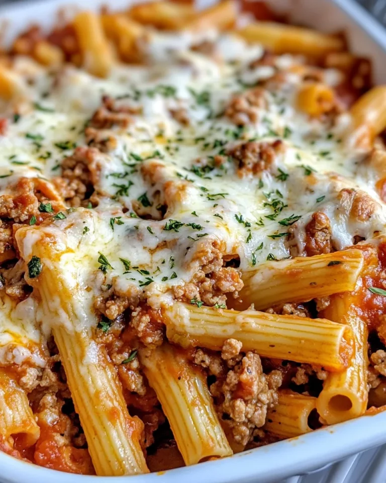 Homemade Baked Ziti With Three Cheeses photo