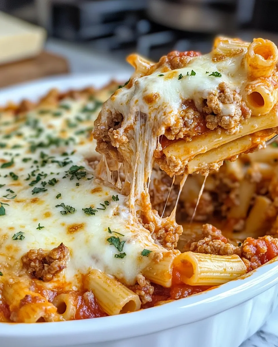 Easy Baked Ziti With Three Cheeses recipe photo