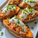 Homemade Buffalo Chicken Stuffed Sweet Potatoes photo