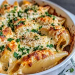 Homemade Chicken Alfredo Stuffed Shells photo