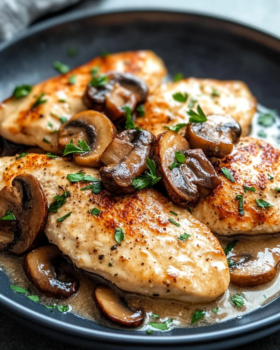 Classic Chicken Marsala With Mushrooms image