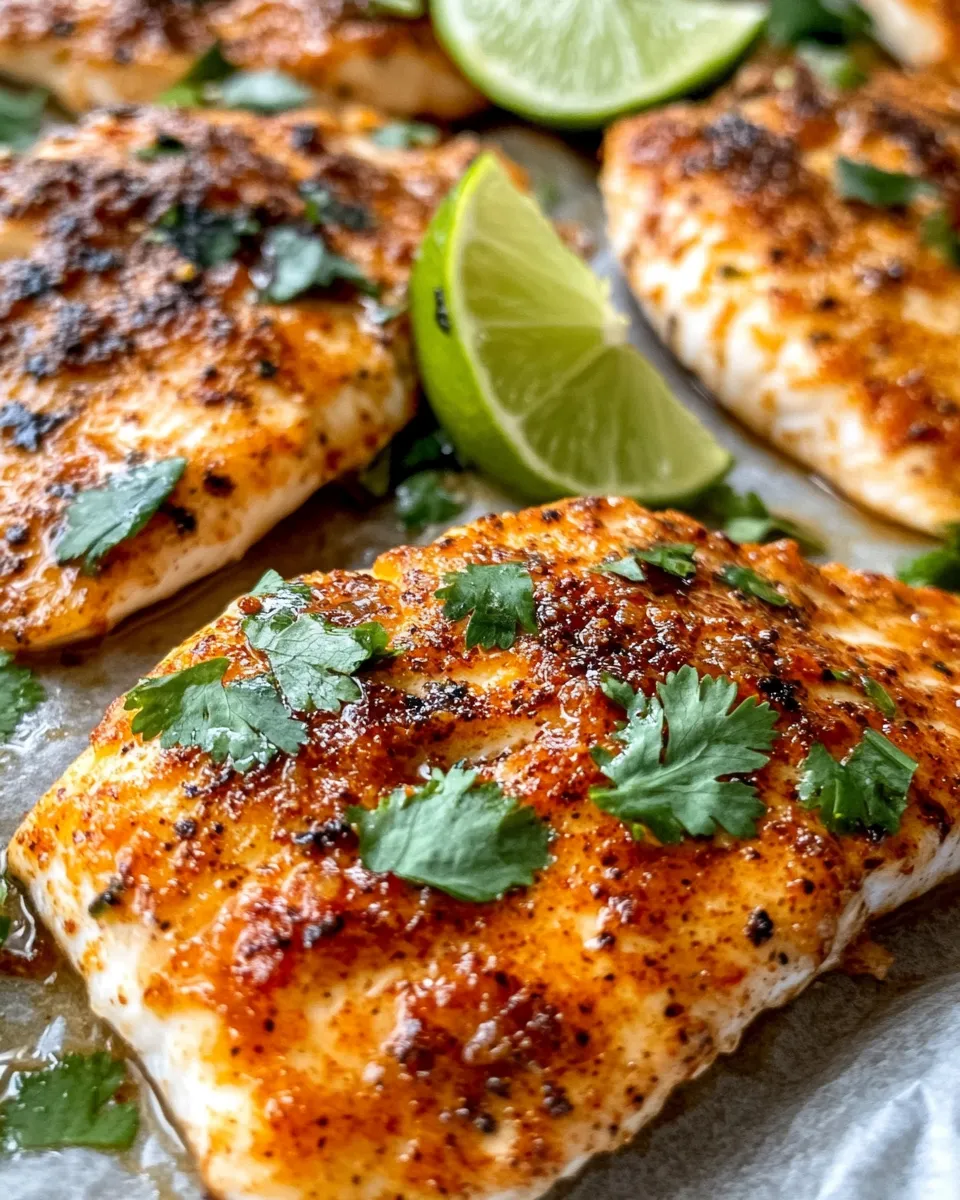 Classic Chili Lime Baked Tilapia image