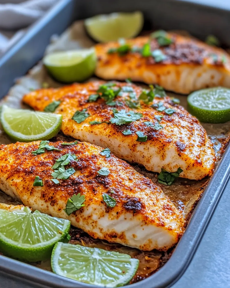 Easy Chili Lime Baked Tilapia recipe photo