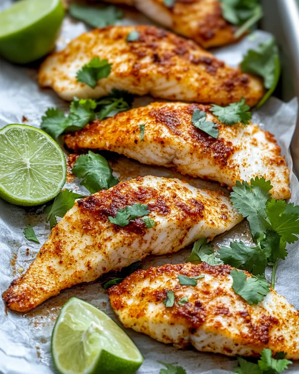 Delicious Chili Lime Baked Tilapia dish photo