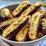 Homemade Chocolate-Dipped Pistachio Biscotti photo