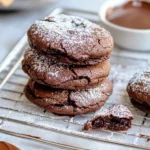 Homemade Chocolate Crinkle Cookie Sandwiches photo