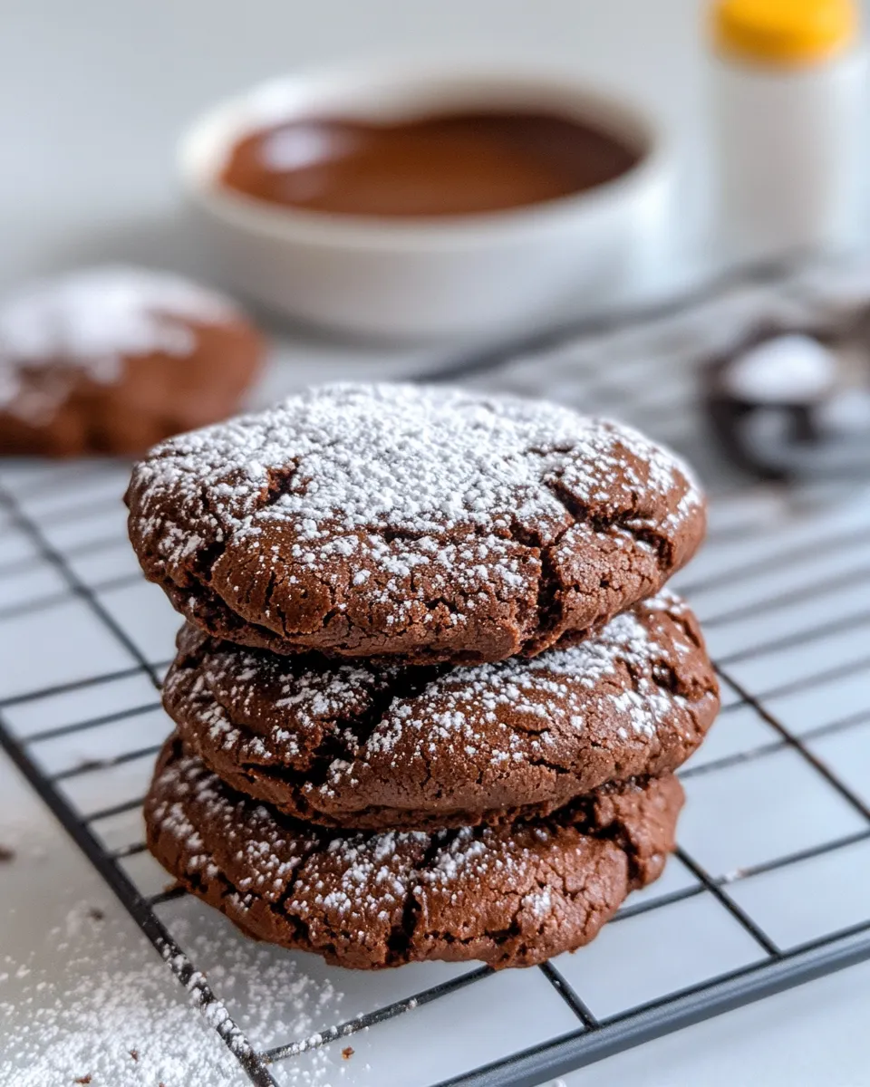 Classic Chocolate Crinkle Cookie Sandwiches image