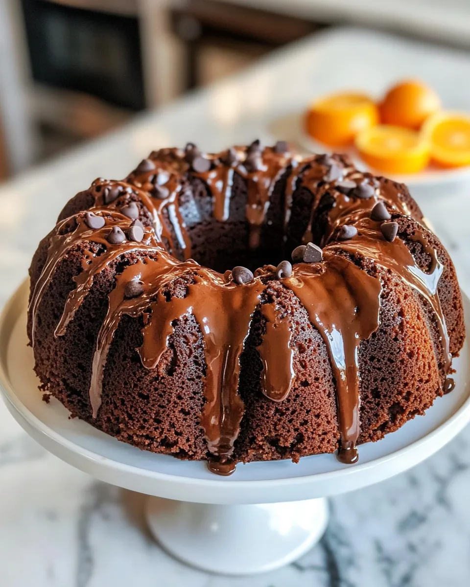 Easy Chocolate Orange Bundt Cake recipe photo