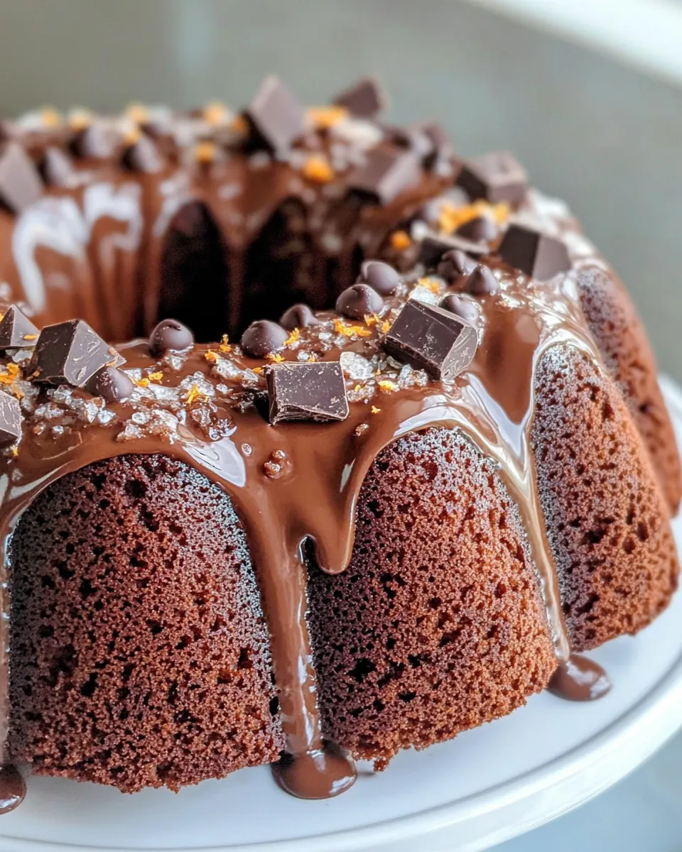 Delicious Chocolate Orange Bundt Cake dish photo